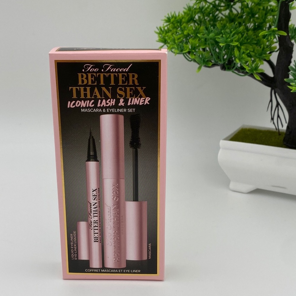 Too faced better than s** mascara and liner set